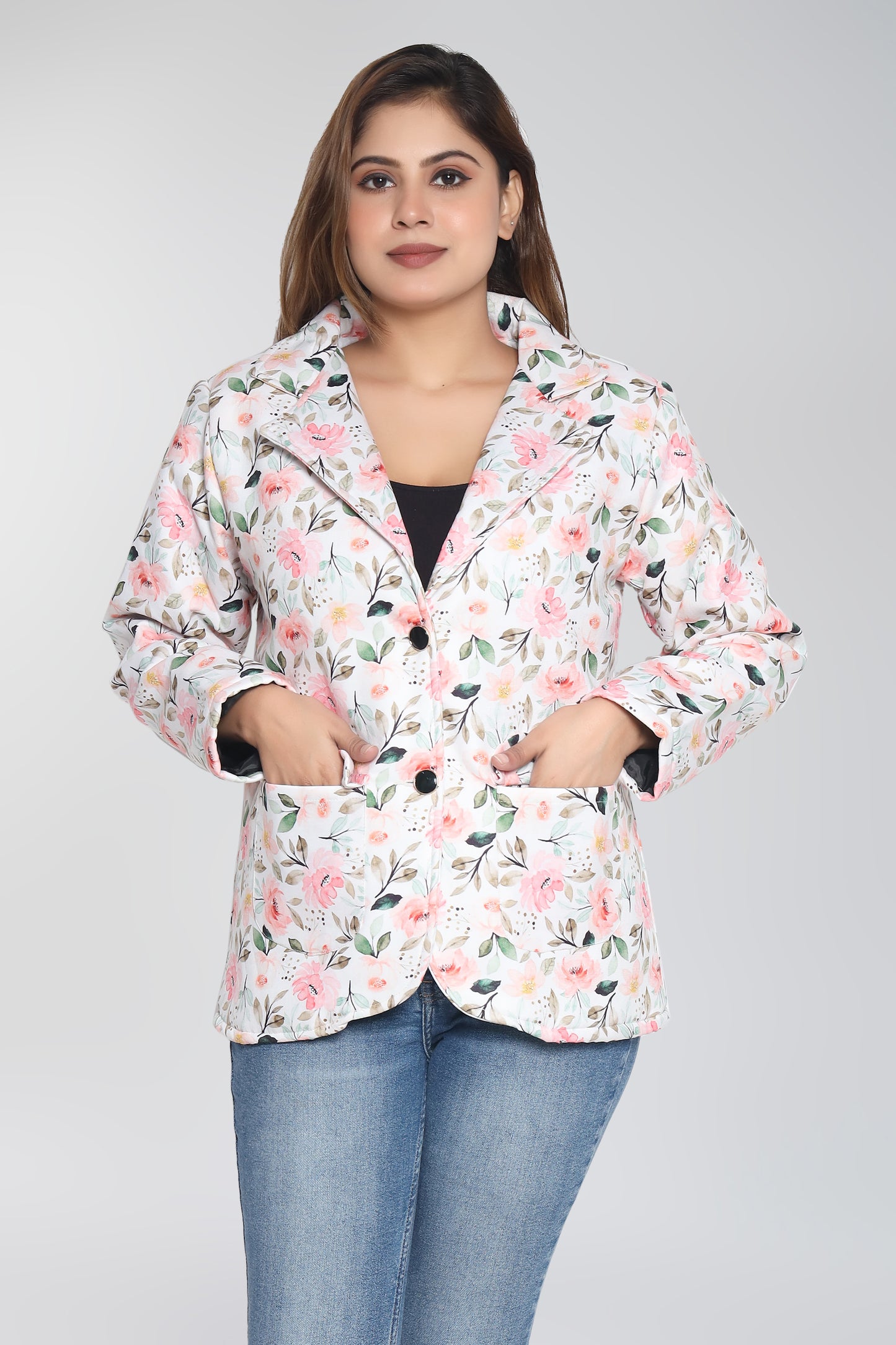 Elegant Formal Printed Blazer