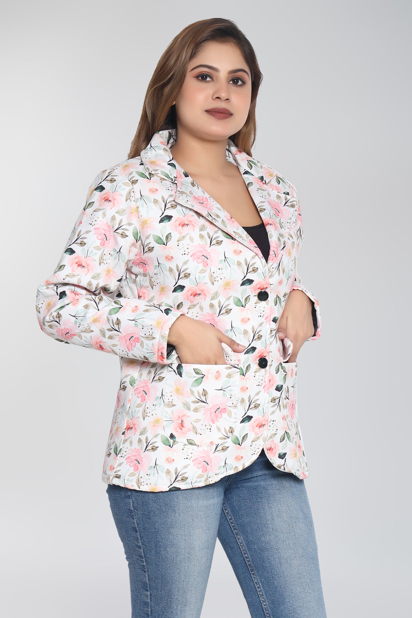 Elegant Formal Printed Blazer