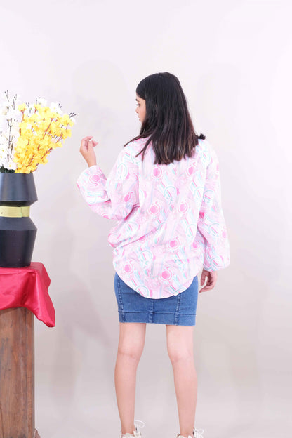 Printed oversized shirts (Cotton)