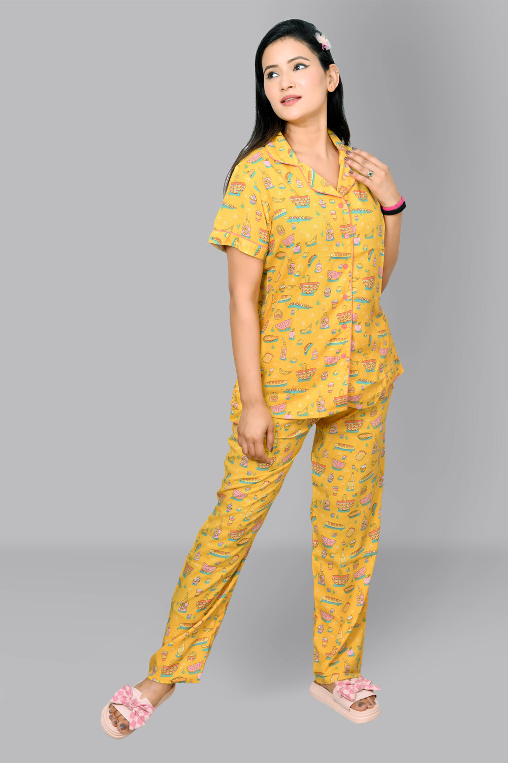 Best Fruit Print Womens Summer Nightwear | Fruit Print Pajamas